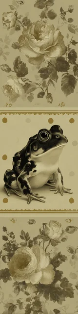 Free printable frog bookmark featuring light olive green frog bookmark